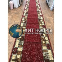 Ковровая дорожка для дома 014 Красный